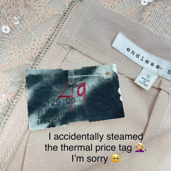 ๐ฏ2/$15๐ฏ Endless Rose REVOLVE Nude Skirt Sequin - Picture 10 of 14